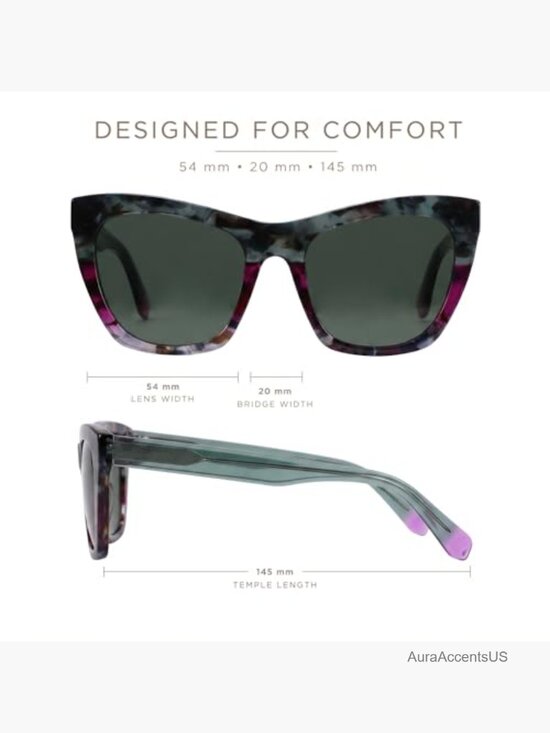 Cat Eye Sunglasses, Square Frame UV400 Protection, Fashion Shades